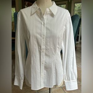 Textured white blouse Sundance